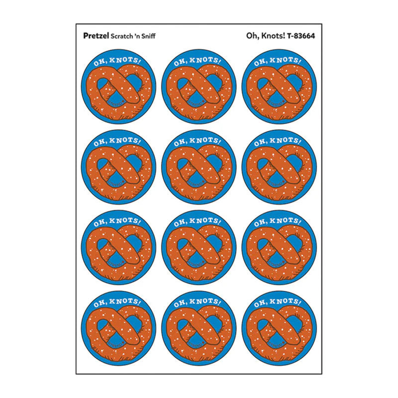 Oh/ Knots!/ Pretzel Scent Stickers, 24 ct.
