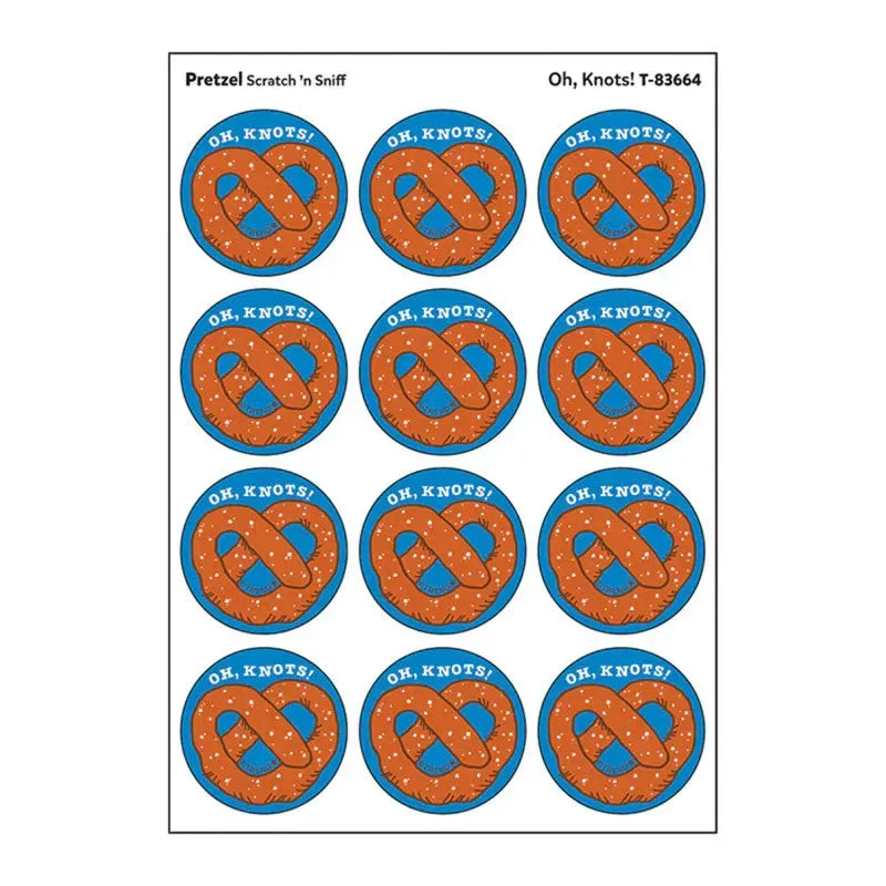 Oh/ Knots!/ Pretzel Scent Stickers, 24 ct.