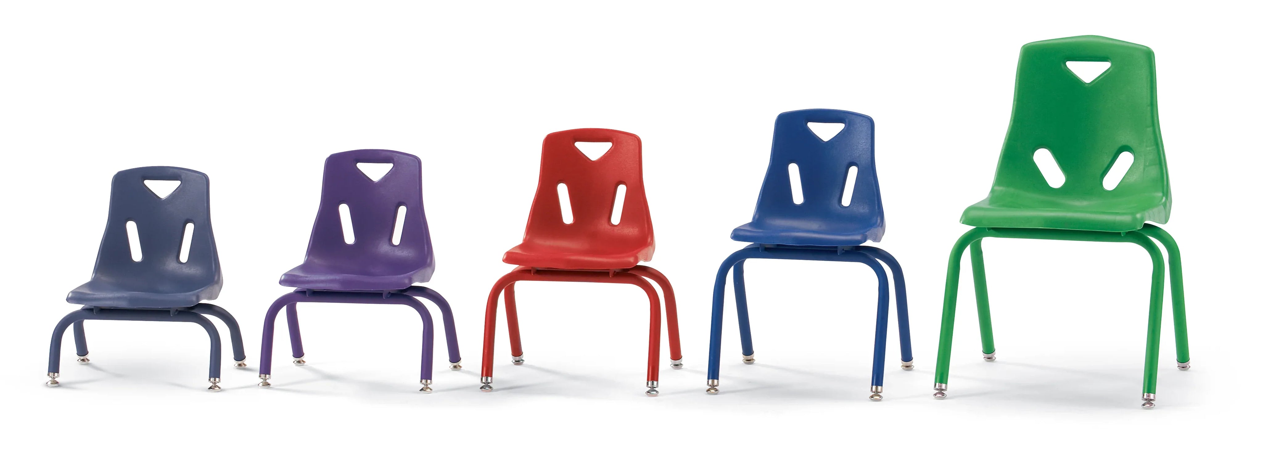 Berries® Stacking Chair with Powder-Coated Legs - 12" Ht - Camel