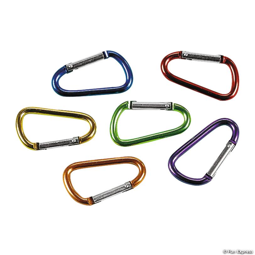 Colorful  Metallic Keychain  Clips   - 50/pkg.