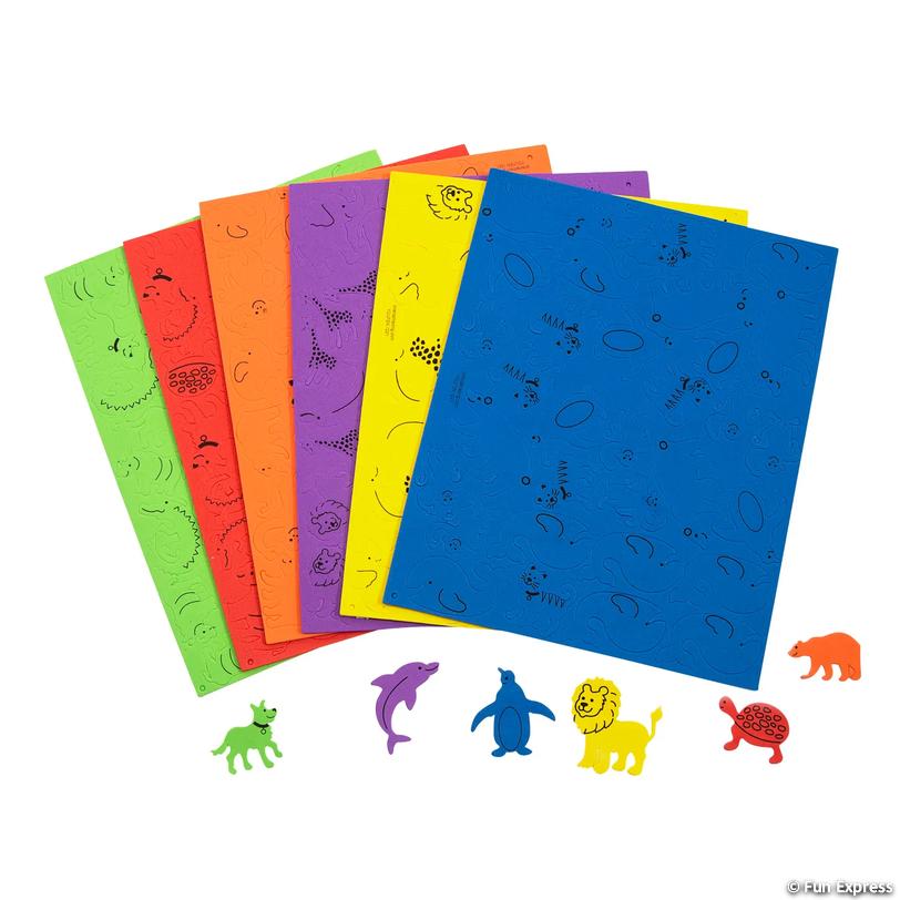 Fabulous Foam Self-Adhesive Shapes 500/pkg - Animal Shapes