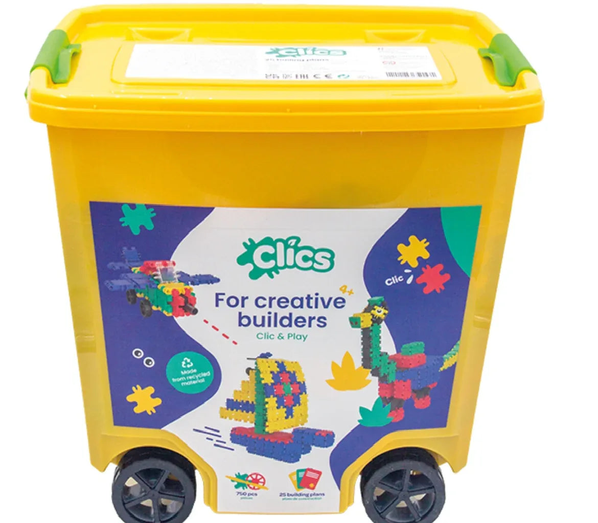 Clics Toys Rollerbox, 800 Pieces