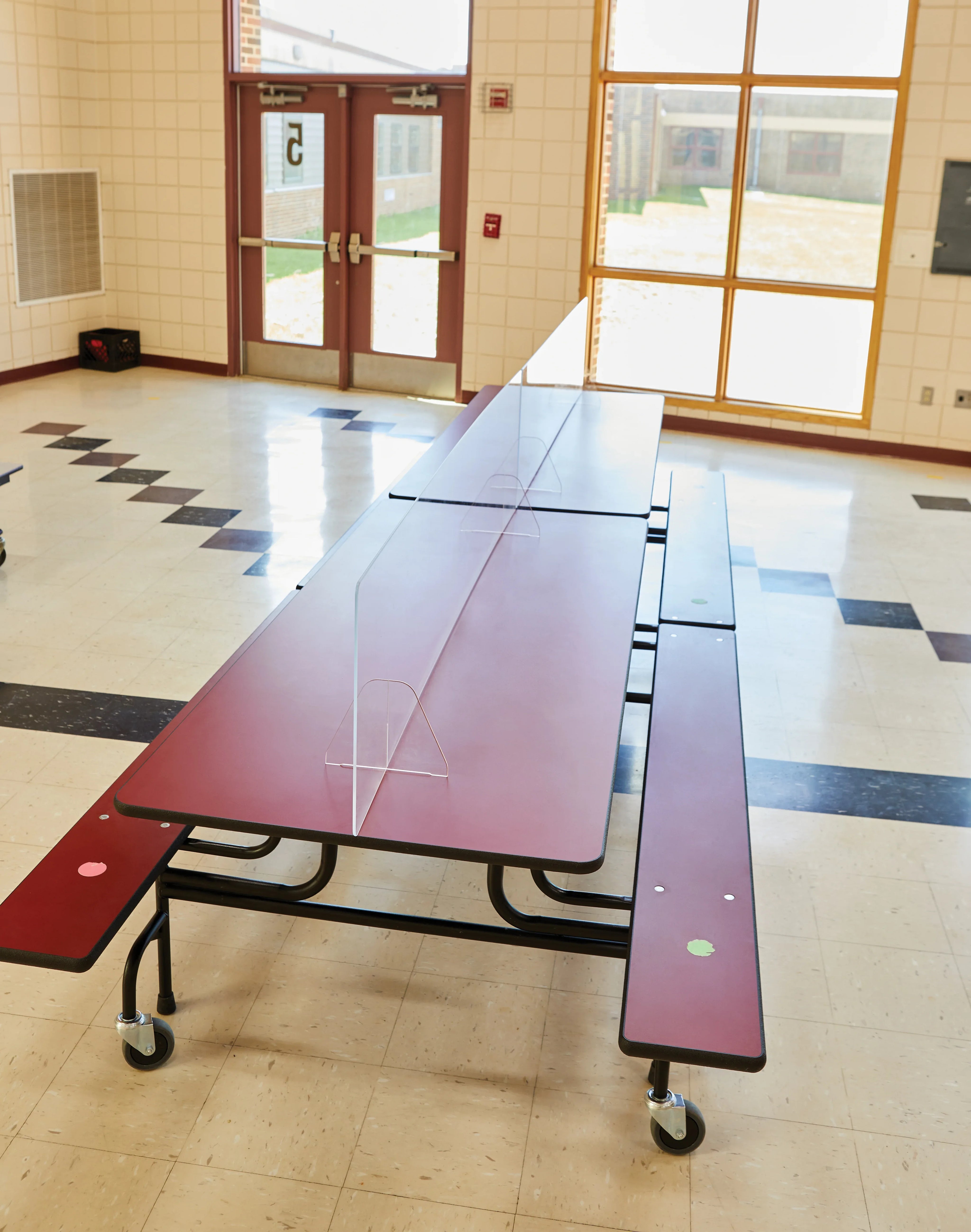 Jonti-Craft® See-Thru Table Divider Shields - Center Divider - 47.5" x 12" x 24"