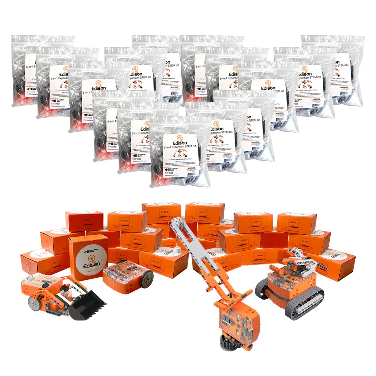 Edison Educational Robot Kit - Set of 30 Edison Robots with 15 Edison ...