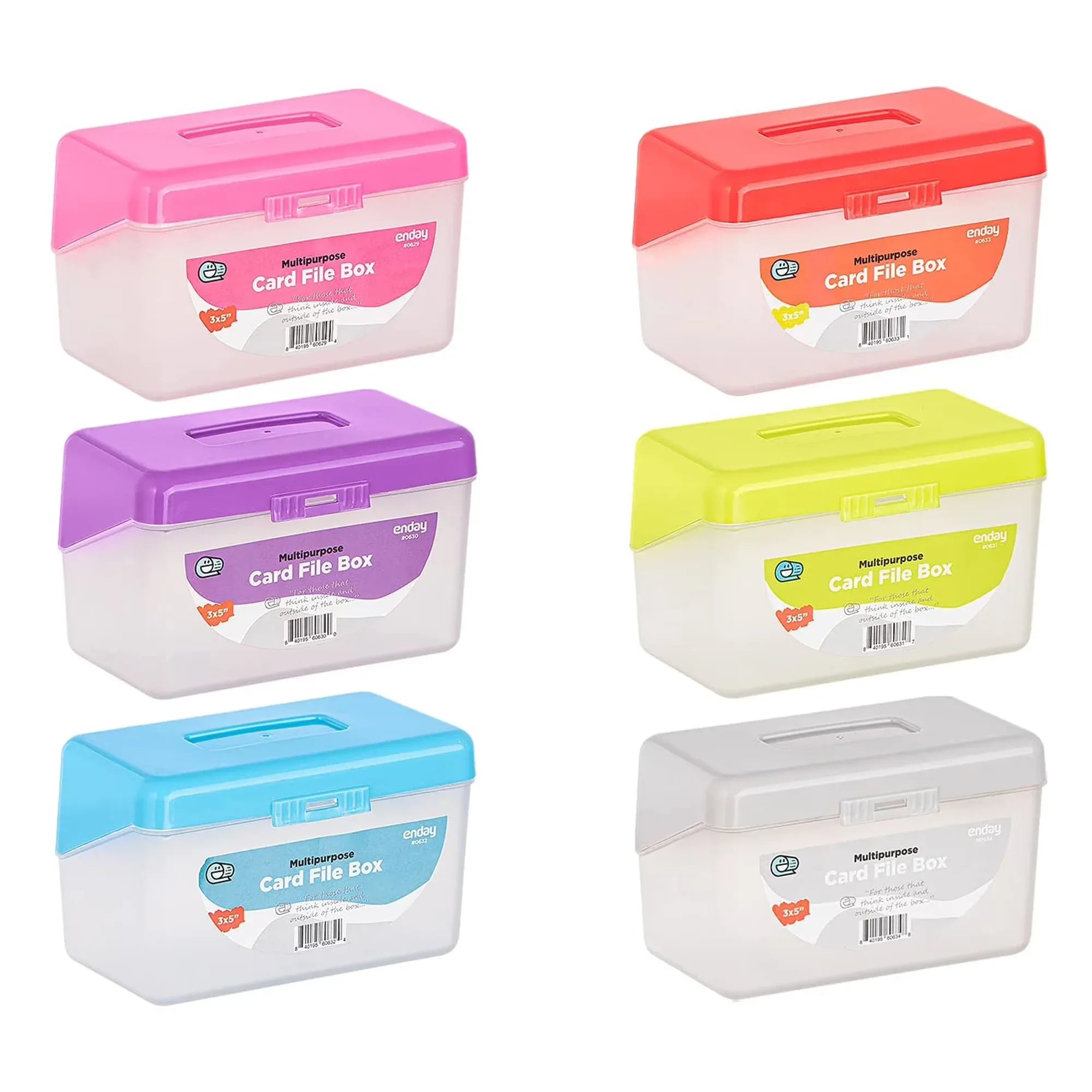 Multi-Purpose 3" X 5" Card File Box