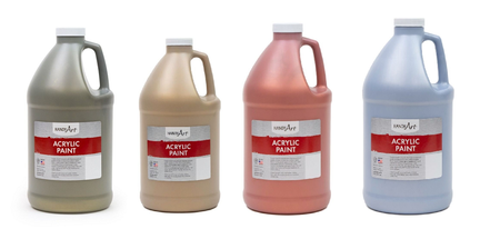 Handy Art Acrylic Metallic Paint 64OZ. Multi set of 4