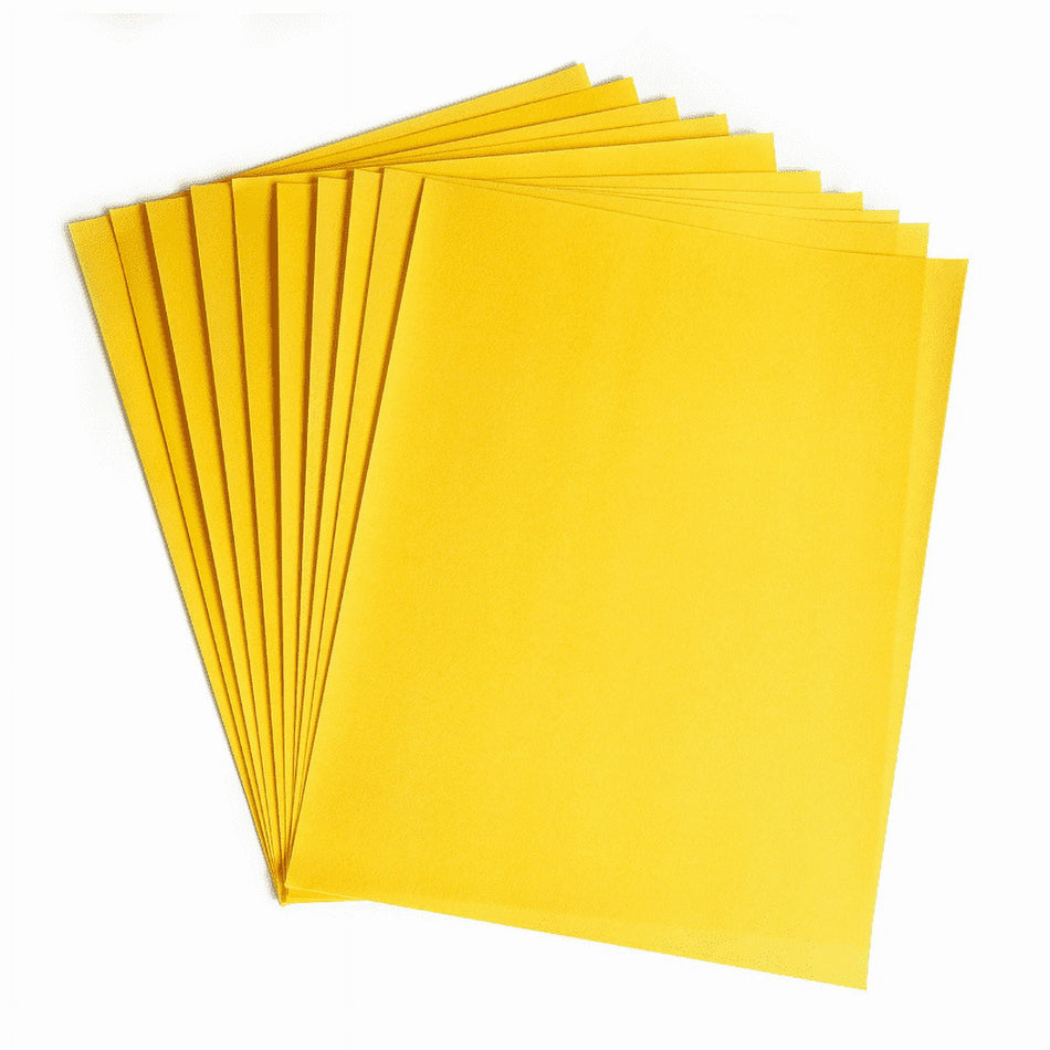 Hygloss Velour Paper Yellow - 8.5" x 11" (10 Sheets)