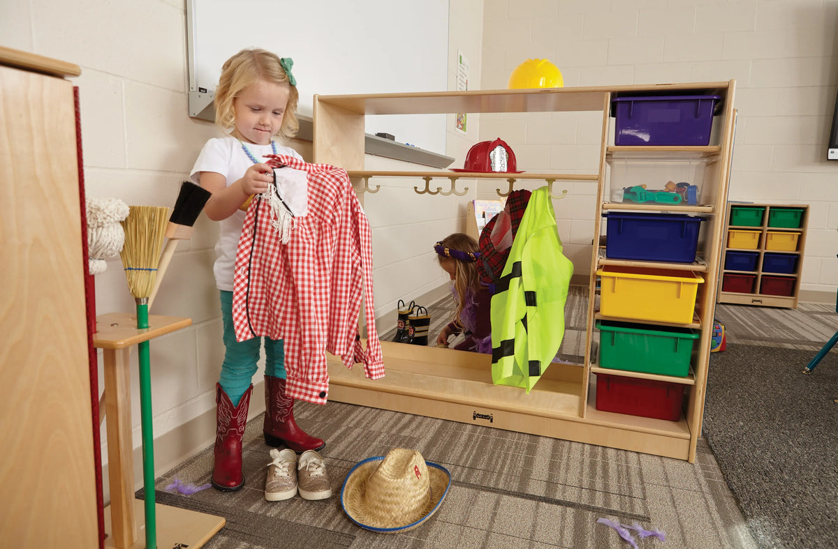 Jonti-Craft® Dress-Up Storage – with Colored Tubs