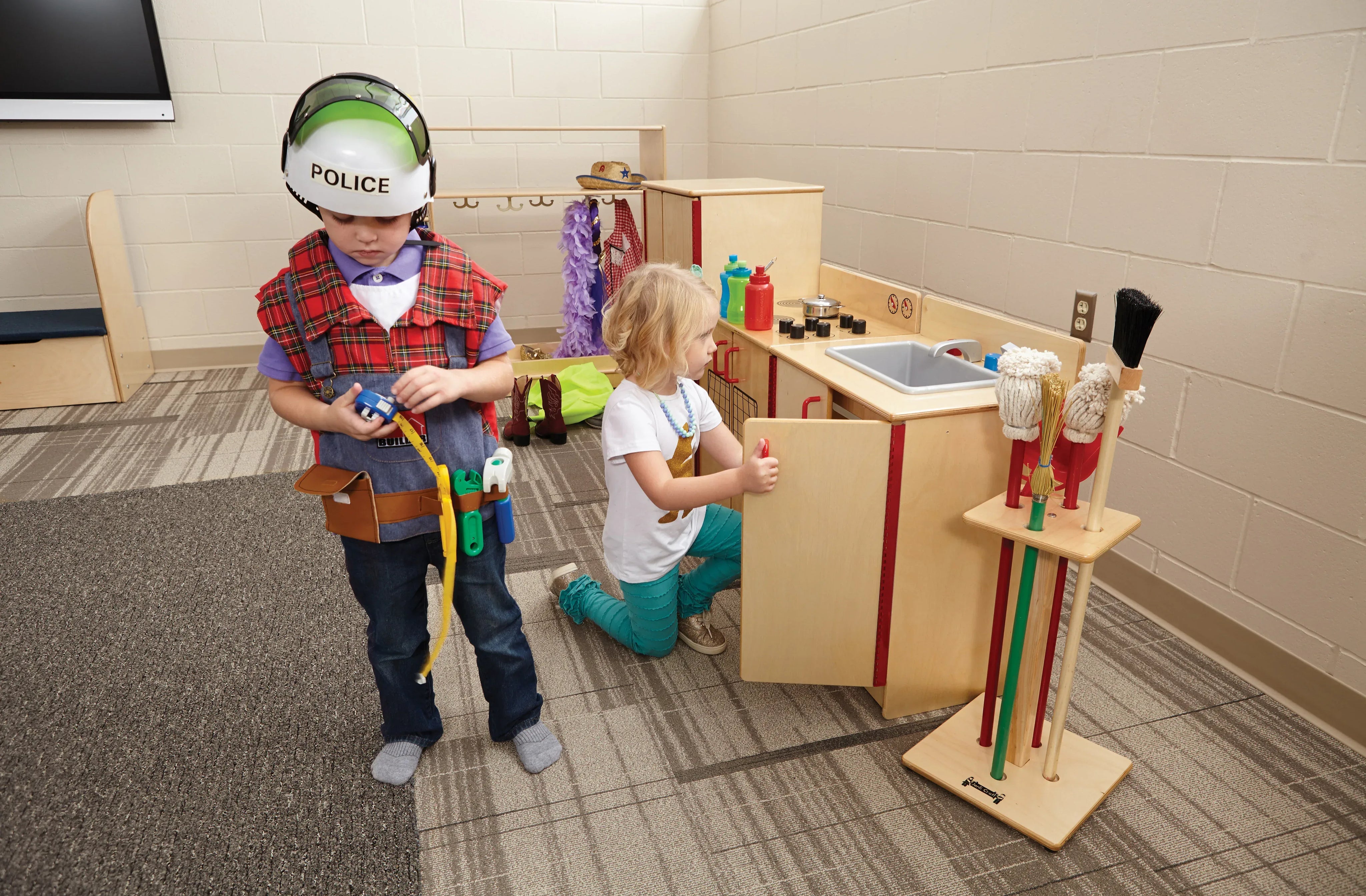 Jonti-Craft® Housecleaning Set-n-Rack