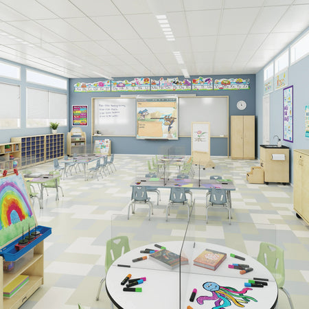 Jonti-Craft® Clean Hands Helper Portable Sink - 26" Counter - Plastic Sink