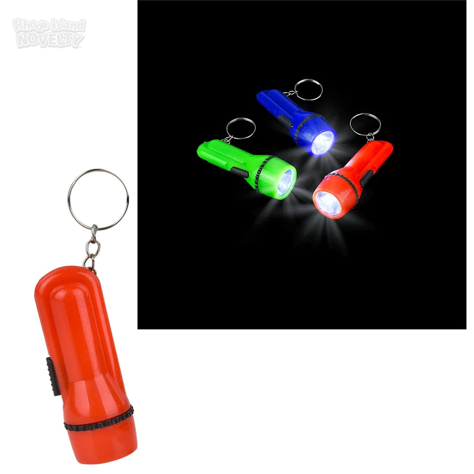 2" Plastic Flashlight Keychain - 12/pkg (19482)