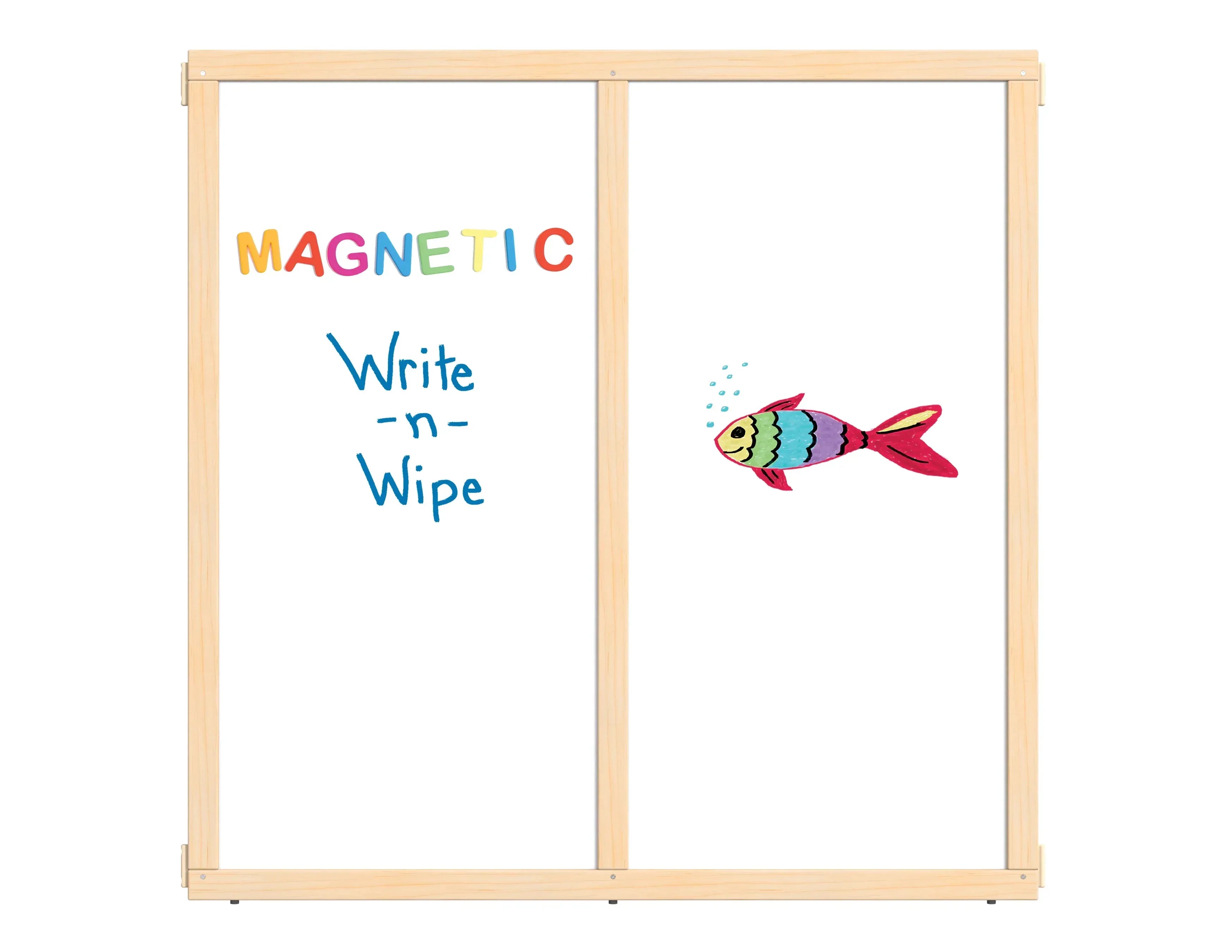 KYDZ Suite® Panel - S-height - 48" Wide - Magnetic Write-n-Wipe