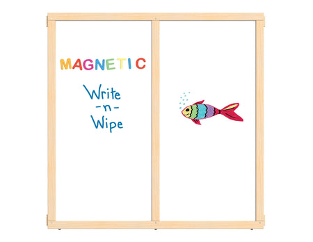 KYDZ Suite® Panel - S-height - 48" Wide - Magnetic Write-n-Wipe