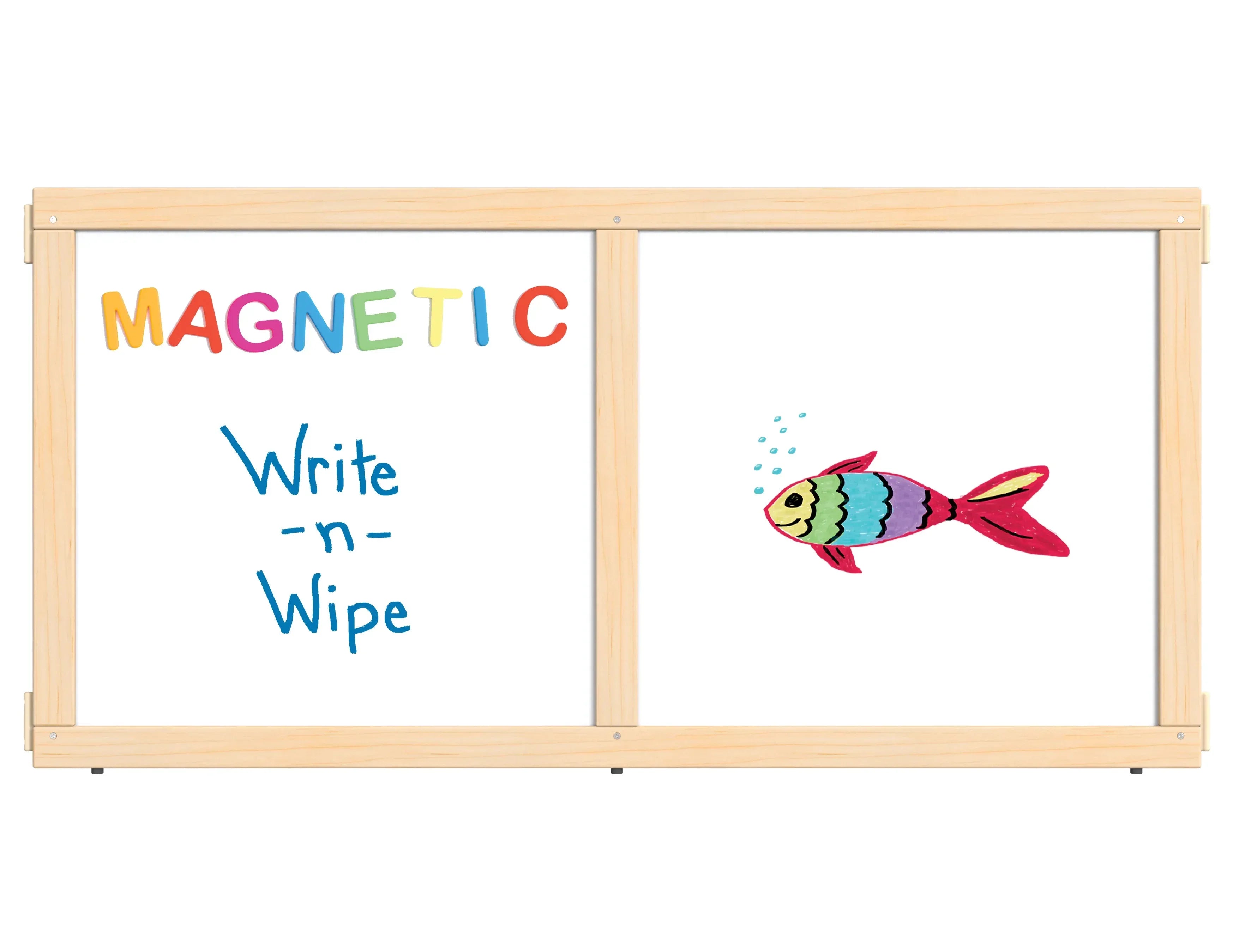 KYDZ Suite® Panel - T-height - 48" Wide - Magnetic Write-n-Wipe