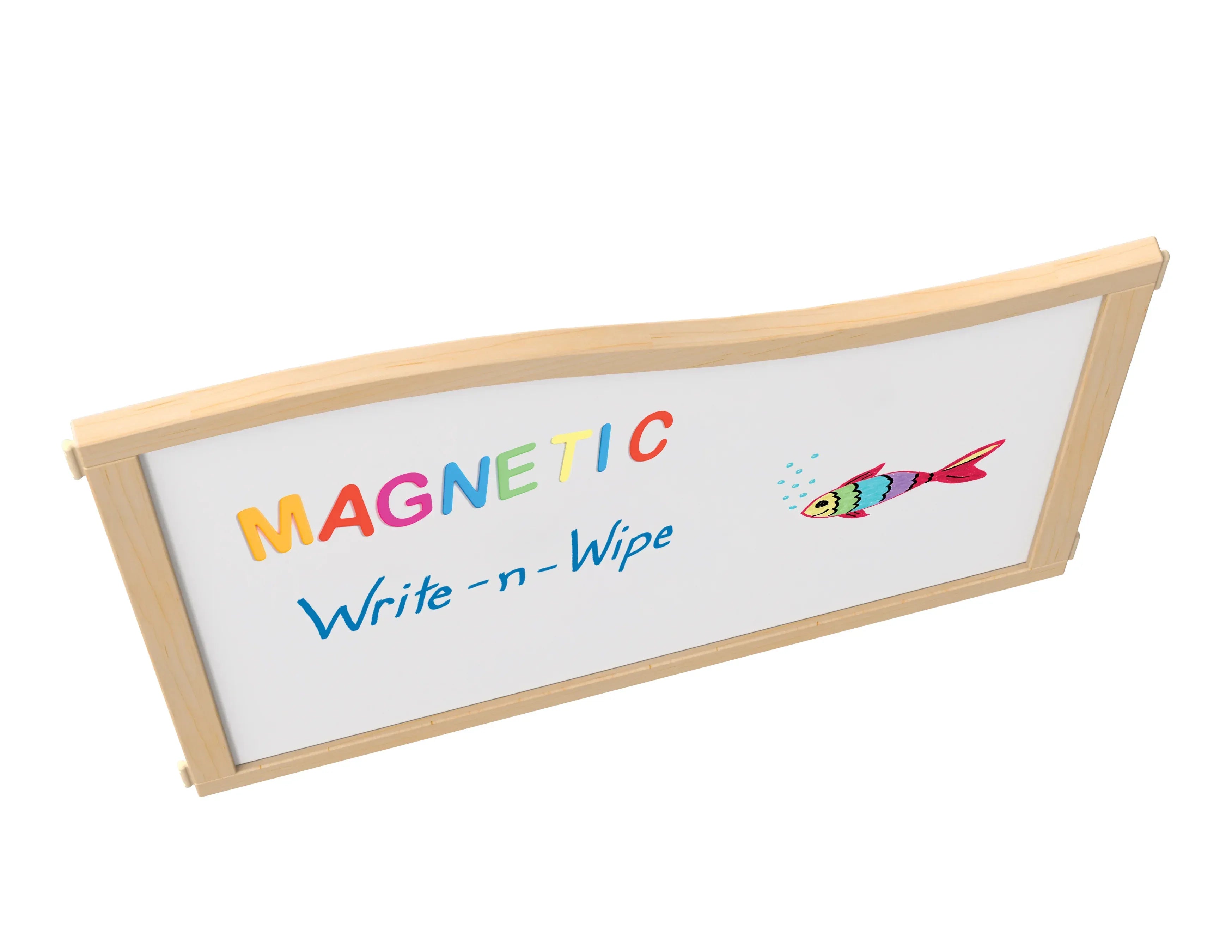 KYDZ Suite® Cascade Panel - E To A-height - 36" Wide - Magnetic Write-n-Wipe