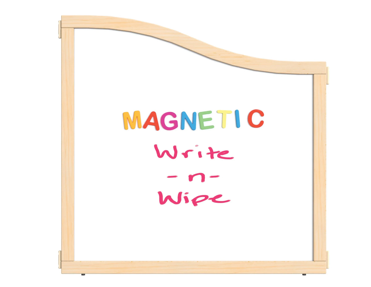 KYDZ Suite® Cascade Panel - E To A-height - 36" Wide - Magnetic Write-n-Wipe