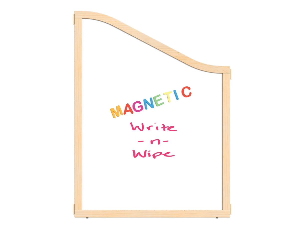 KYDZ Suite® Cascade Panel - A to S-height - 36" Wide - Magnetic Write-n-Wipe