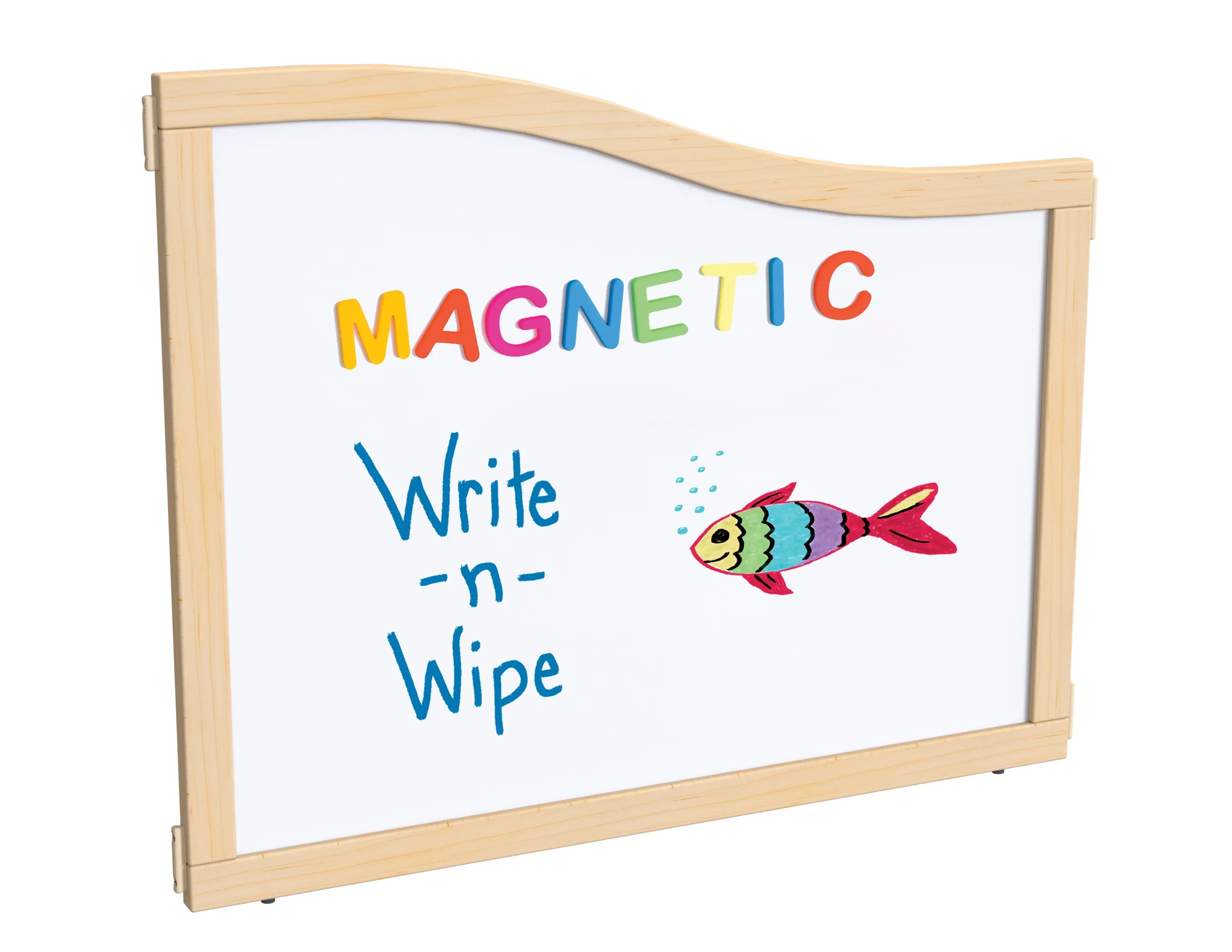 KYDZ Suite® Cascade Panel - E to T-height - 36" Wide - Magnetic Write-n-Wipe