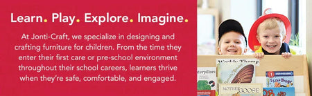 Jonti-Craft® Mobile Library Bookcase - 4 Sections