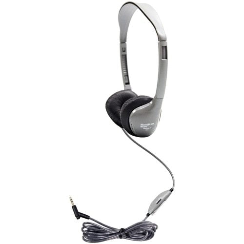 SchoolMate On-Ear Stereo Headphone with Leatherette Cushions and in-line Volume