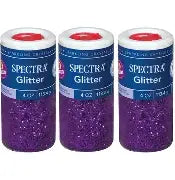 (6 EA) SPECTRA GLITTER 4OZ PURPLE