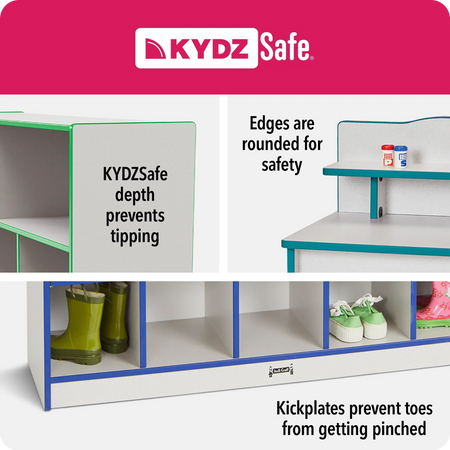 Rainbow Accents® Super-Sized Adjustable Mobile Straight-Shelf - Navy