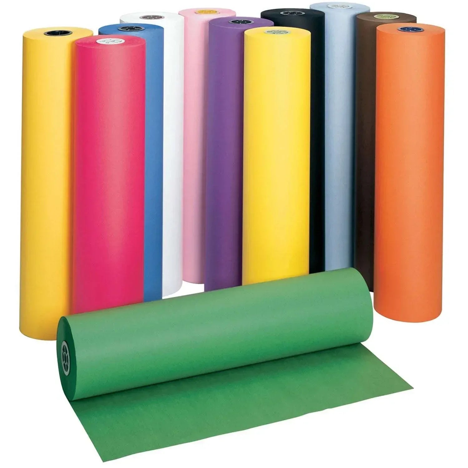 Rainbow Colored Kraft Rolls Paper 36" X 1,000 Feet (Light weight)