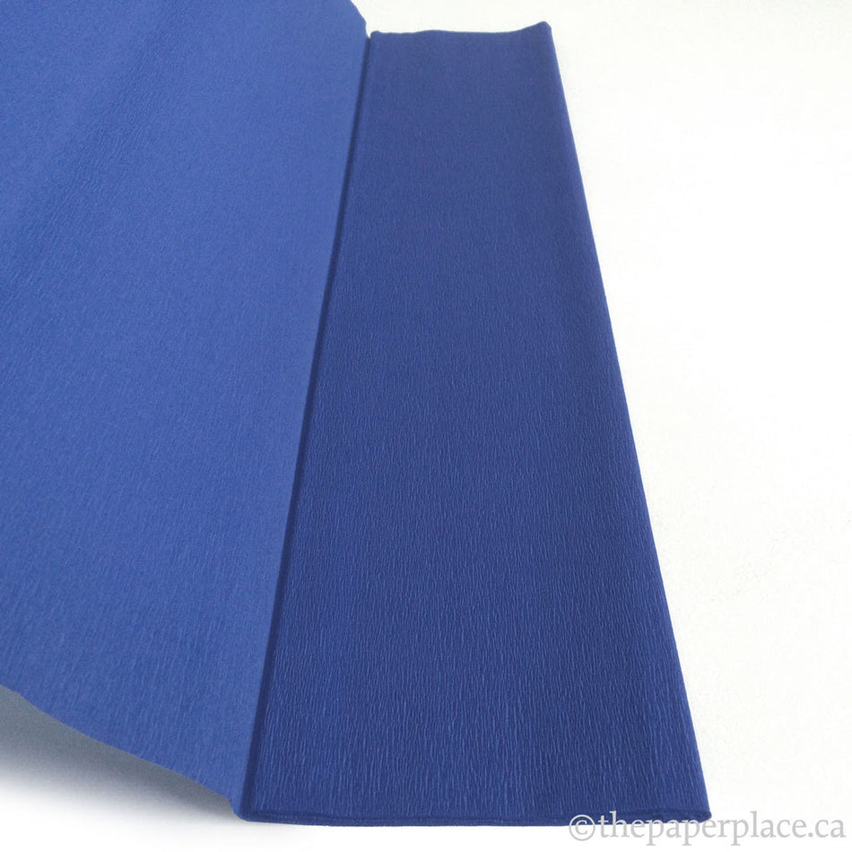 Denne Crepe Folds, 20" x 7.5-Feet 12/pack Sapphire Blue
