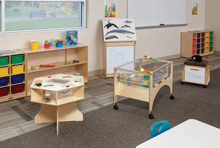 Jonti-Craft® 8 Cubbie-Tray Mobile Unit - with Colored Trays