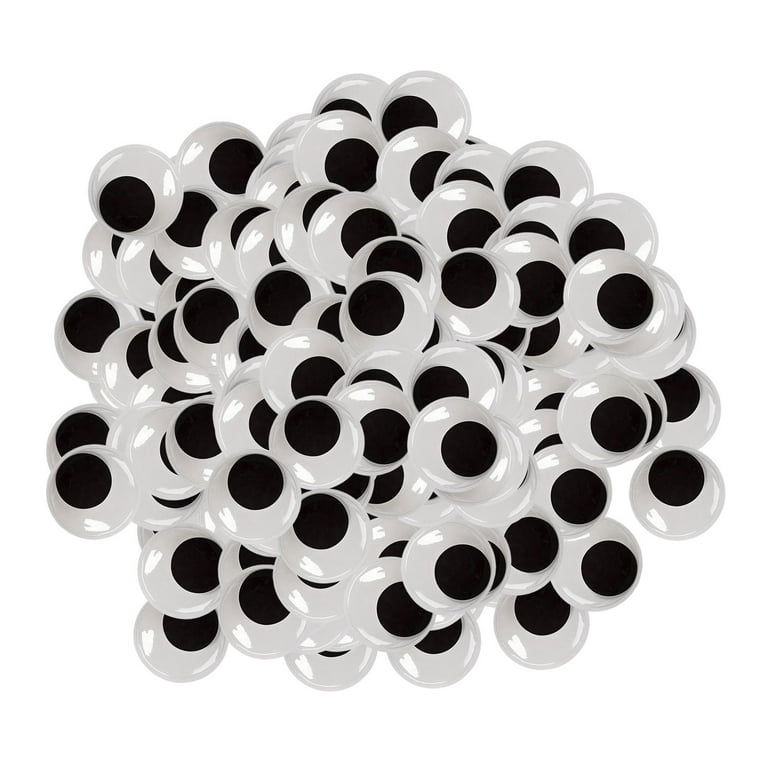 Wiggle Eyes Self Adhesive Black 12mm 100/pkg