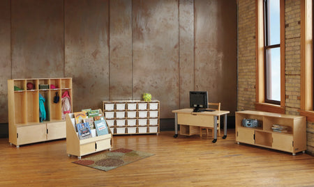 TrueModern® Twenty-Cubbie Shelf - with See-Thru Cubbie-Trays