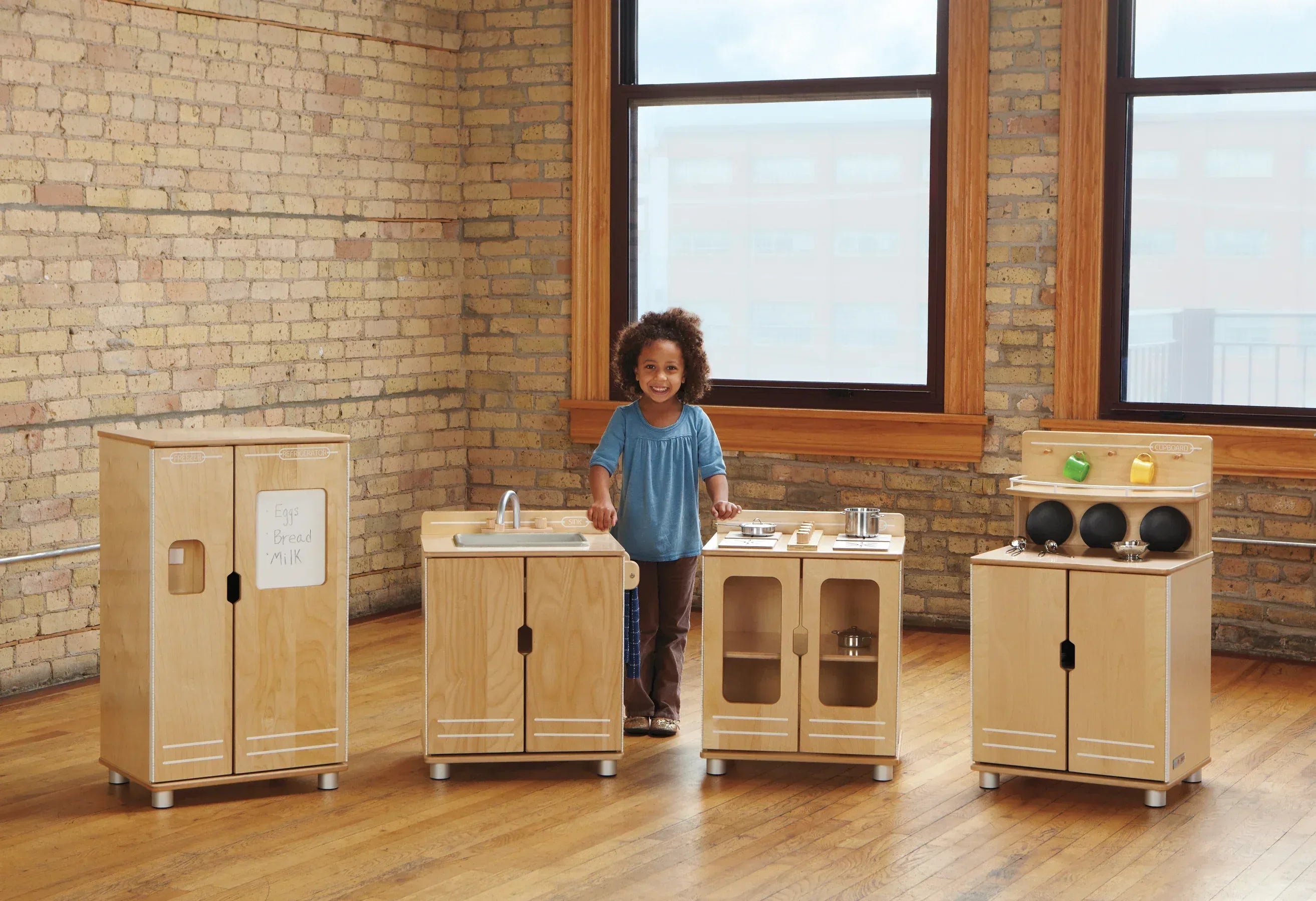 TrueModern® Play Kitchen Fridge