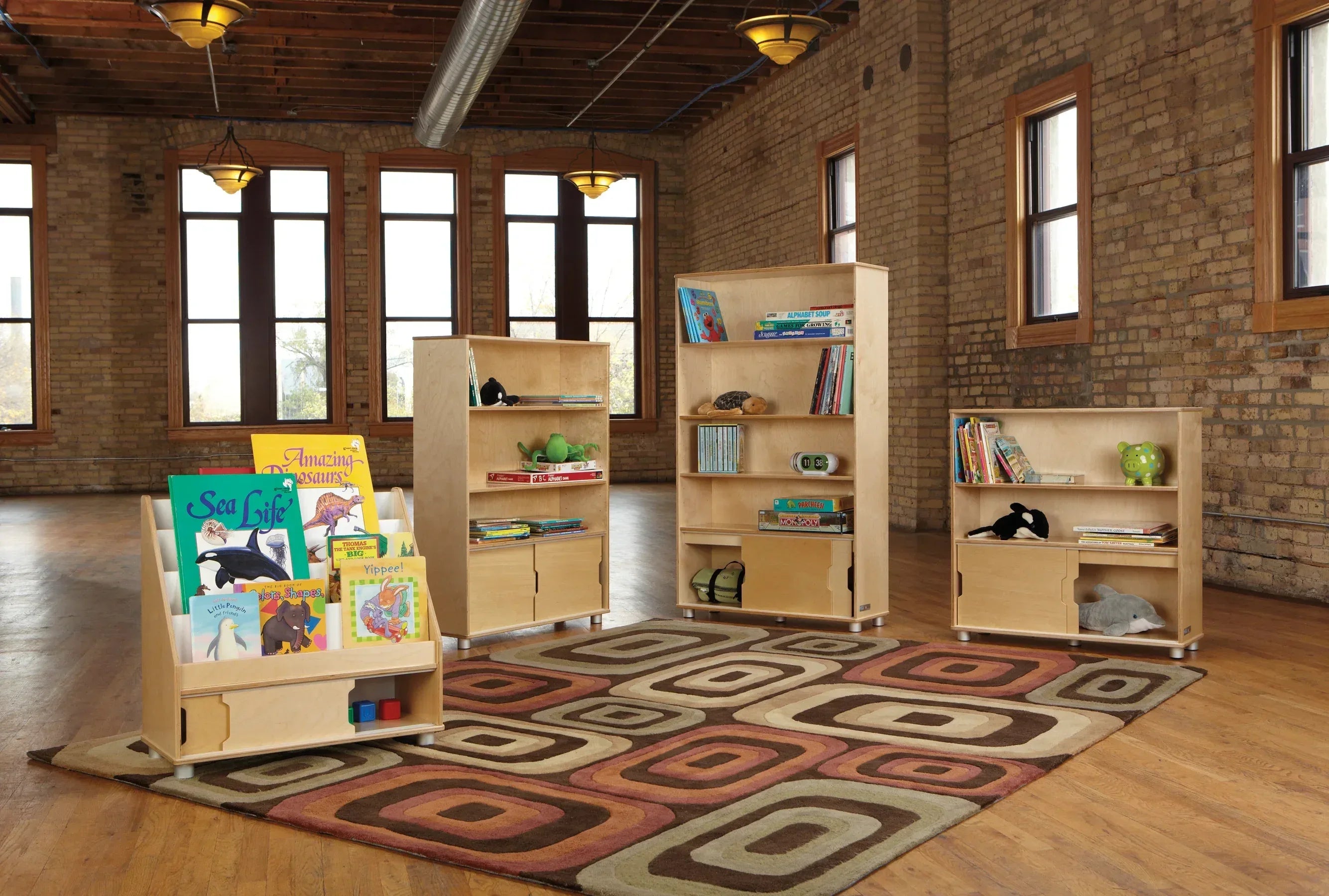 TrueModern® Two-shelf Bookcase