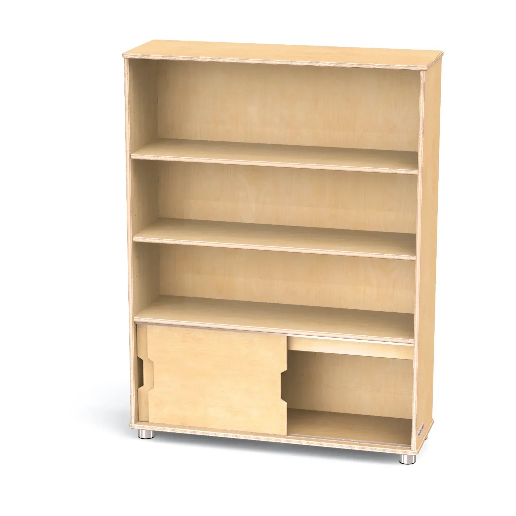 TrueModern® Three-Shelf Bookcase
