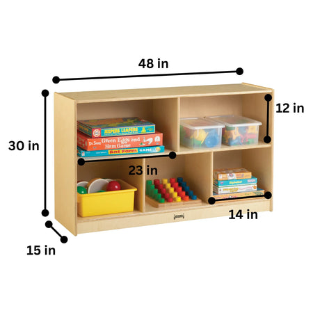 Rainbow Accents® Low Single Mobile Storage Unit - Gray