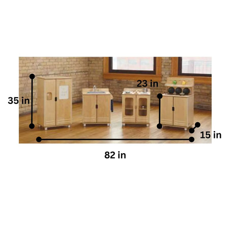 TrueModern® Play Kitchen 4 Piece Set