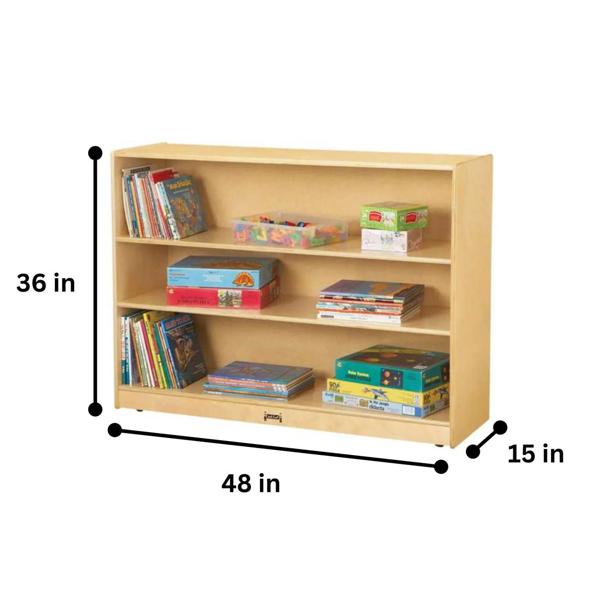 Jonti-Craft® Super-Sized Adjustable Mobile Straight-Shelf