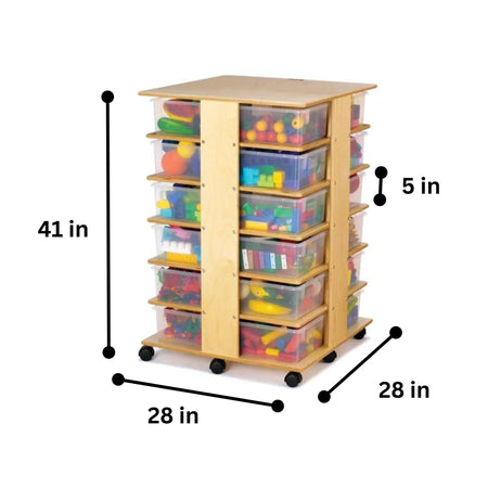 Jonti-Craft® 24 Tub Tower - with Clear Tubs