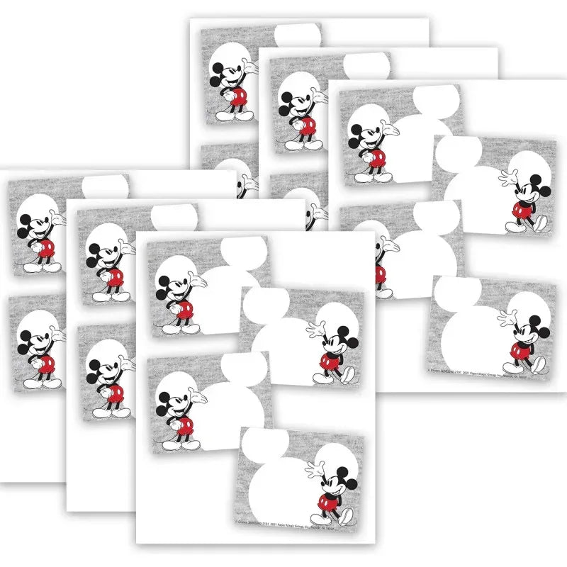 Mickey Mouse® Throwback Self-Adhesive Name Tags, 40 Per Pack, 6 Packs