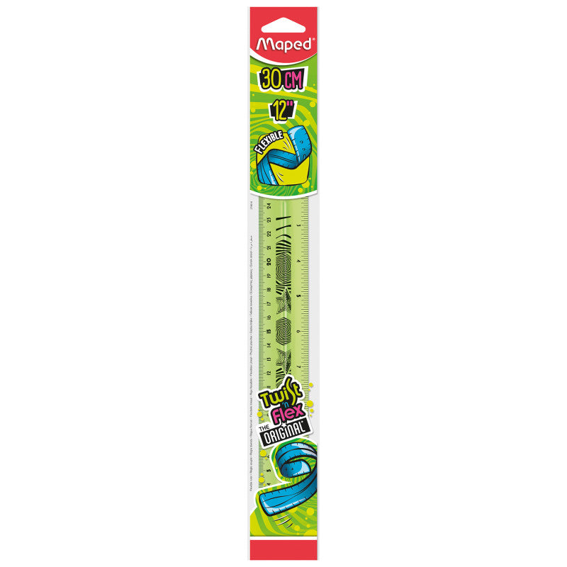Twist'N Flex Ruler 12" / 30cm, Assorted Colors