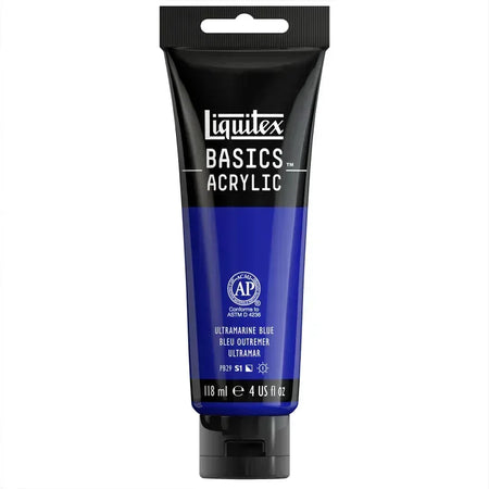 BASICS Acrylic Paint, 118 mL Tube, Ultramarine Blue