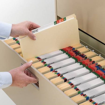 File Folders, Straight-Cut Tab, Legal Size, Manila, 100 Per Box