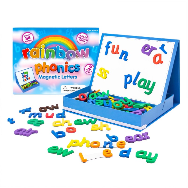 Rainbow Phonics Magnetic Letters, 85 Pieces