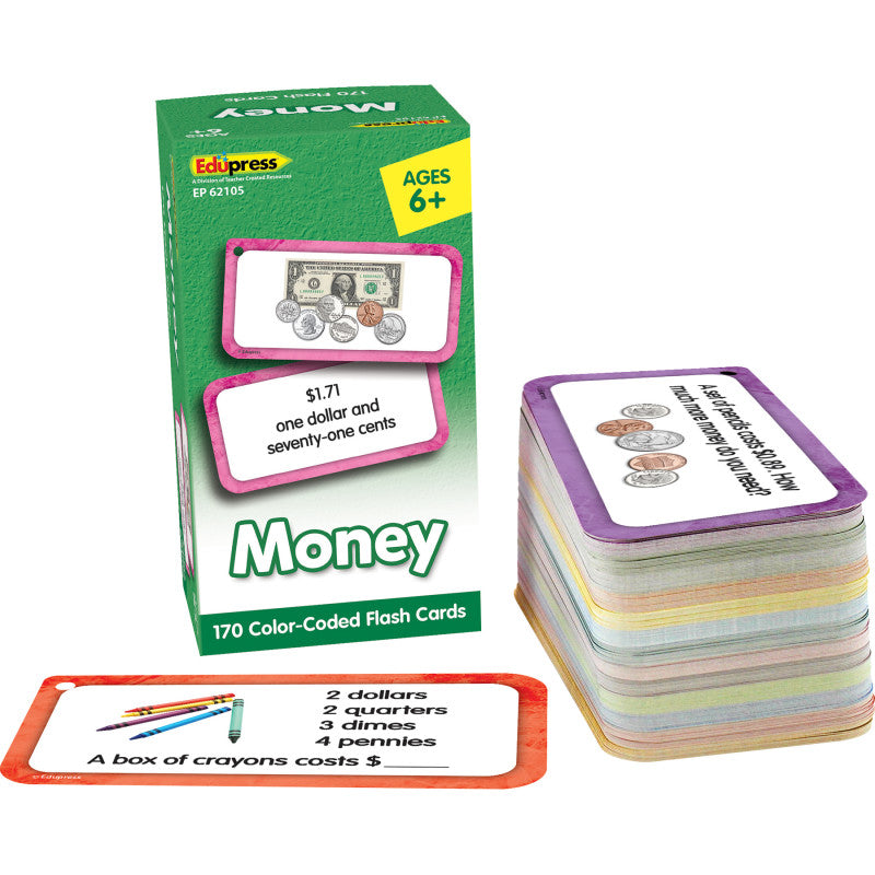 Money Flash Cards Deluxe Set, 170 Cards