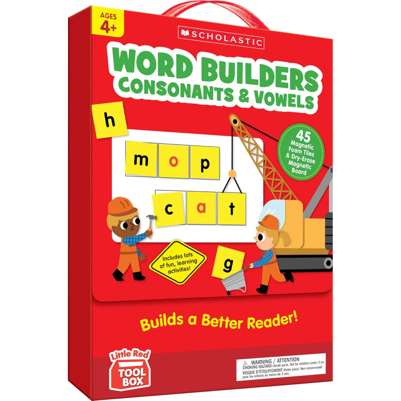 Little Red Tool Box: Word Builders Phonics Tiles: Consonants & Vowels