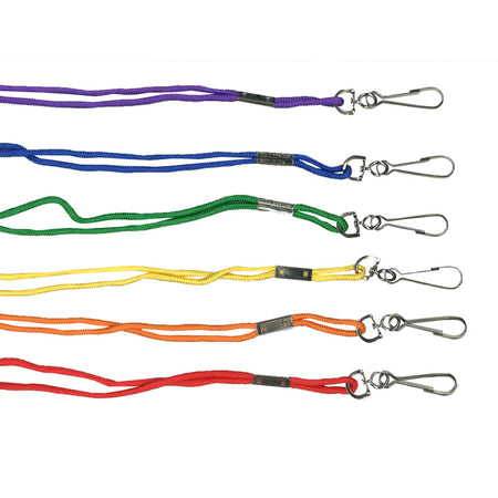 Lanyards, Assorted Colors, Pack of 12