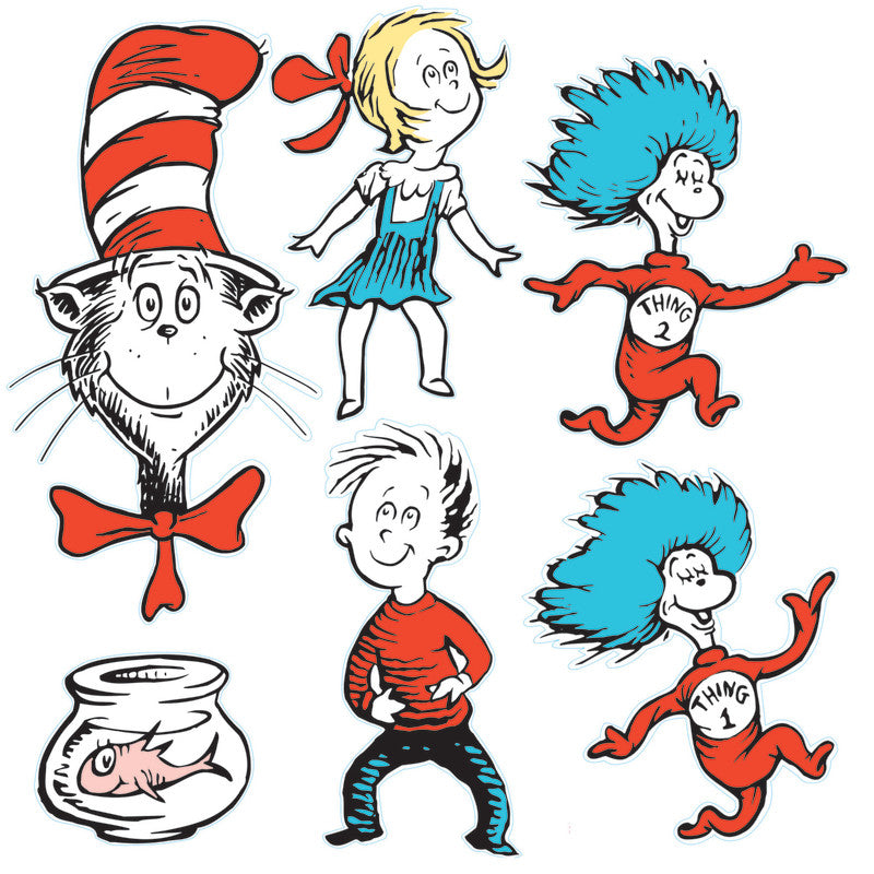 Cat in The Hat&trade;Large Characters 2-Sided Deco Kit