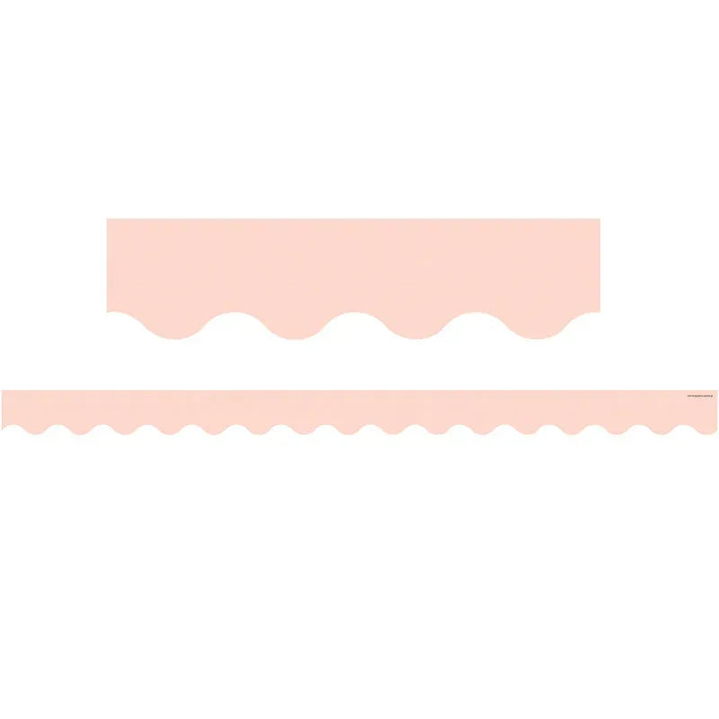 Blush Scalloped Border Trim, 35 Feet
