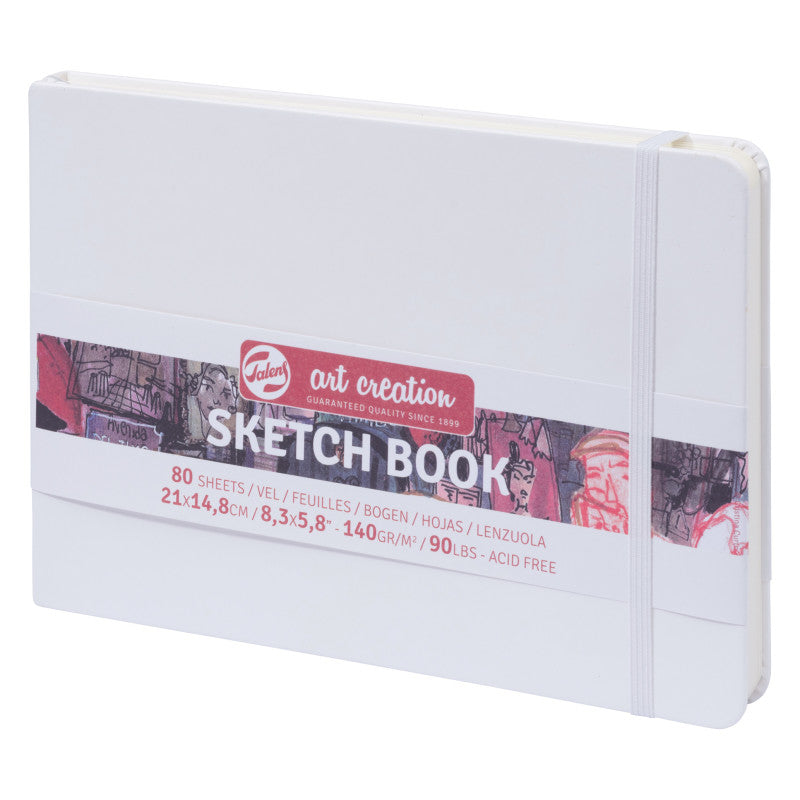 Sketchbook, 80 Sheets, 90lbs, White Cover, 8.3" x 5.8" (A5) a344c9bbca4cf3261d0af63d18d160cc06616dd3