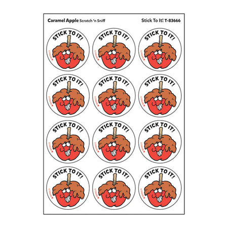 Stick To It!/ Caramel Apple Scent Stickers, 24 ct.